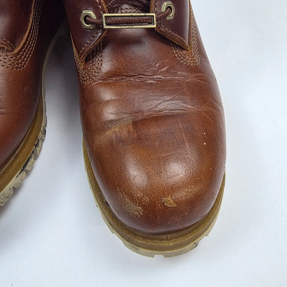 Timberland Hainsworth Premium Leather Brown Boots - Mens 10.5W
